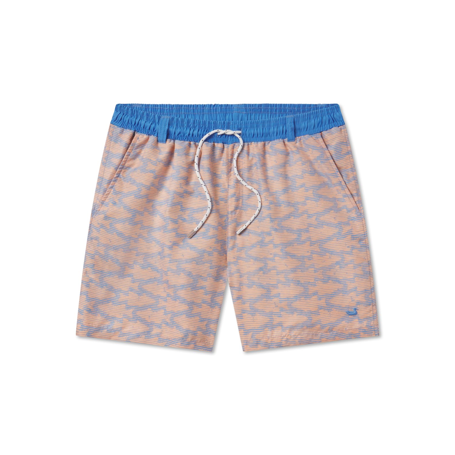 Southern Marsh Dockside Swim Trunks - Schools Out, Lilac and Peach, Large