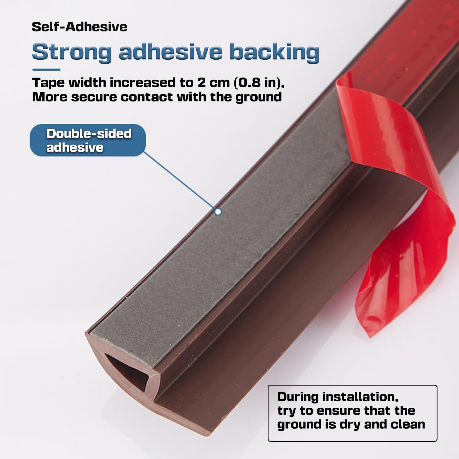 Tiras autoadhesivas de PVC de 3.3 pies para alfombras y cubiertas de suelo para superficies irregulares de hasta 5 mm, solución de tratamiento de suelos color rojo vino