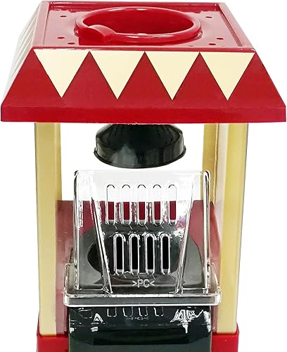 Miniatura 4 de FixtureDisplays Mini máquina de palomitas de maíz con forma de carro para hacer palomitas de maíz de mesa 9 pulgadas de largo x 7 pulgadas de ancho