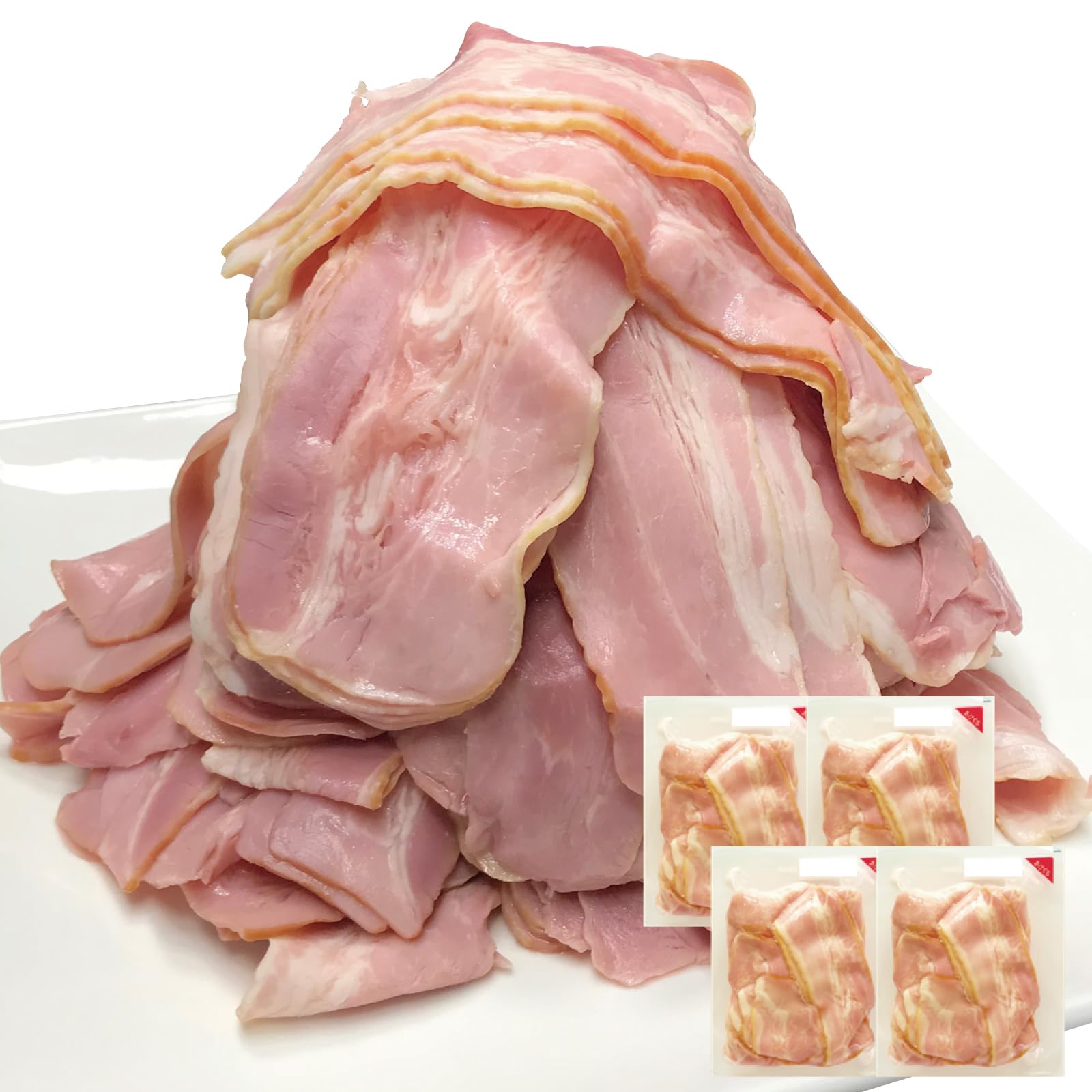 銀河フーズ メガ盛り 切り落とし ベーコン 1.6kg 400g×4 ベーコンス…