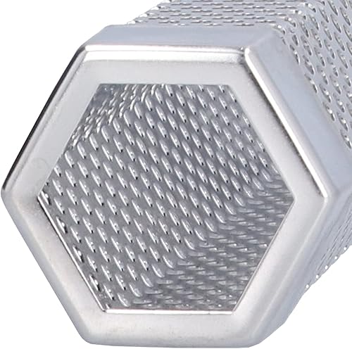 Miniatura 7 de CHICIRIS Tubo de fumador de acero inoxidable 304, portátil, hexagonal, estable, generador de humo para ahumar alimentos fríos y calientes, a la