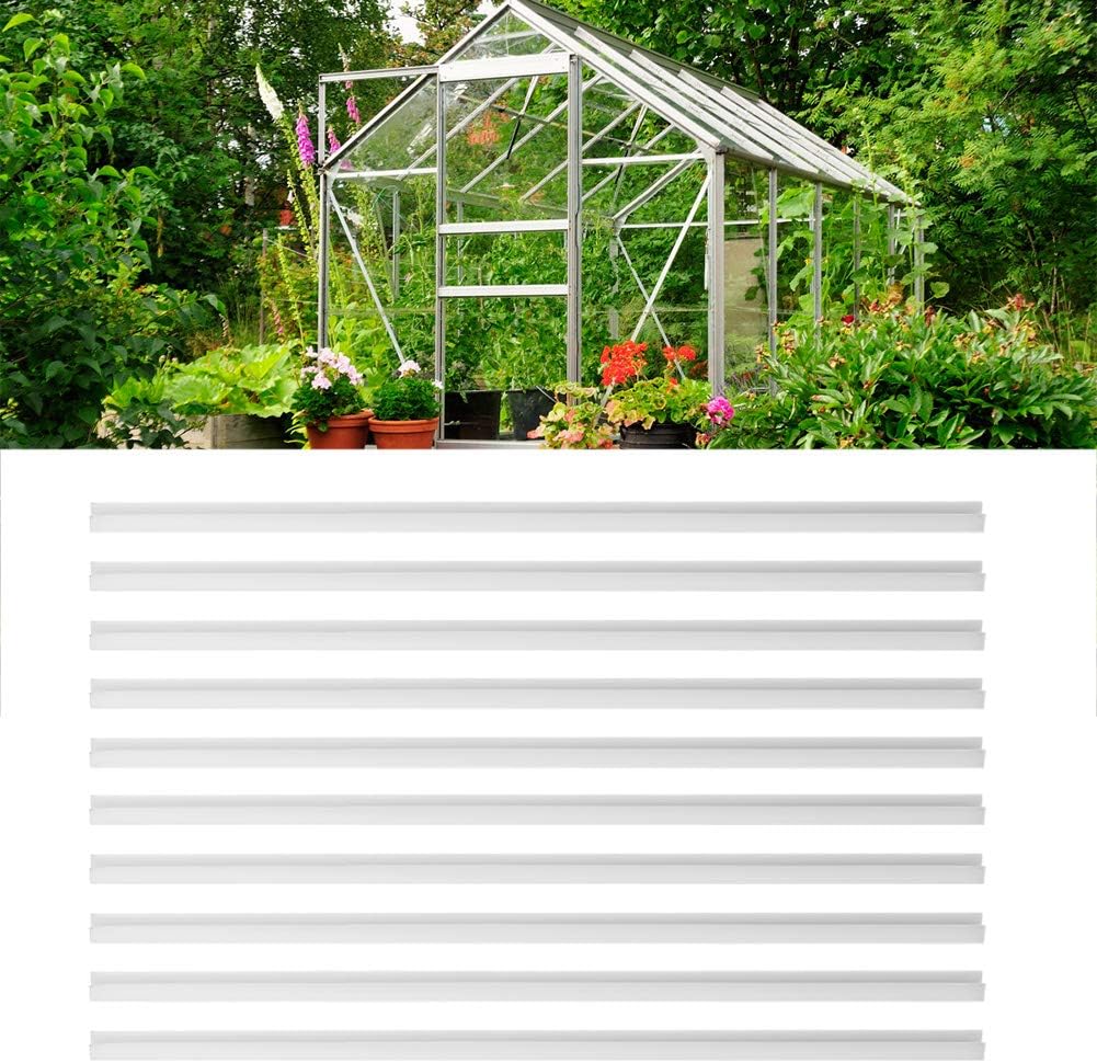 22.6" PVC Reinforcement Strips, Hard Tape for Greenhouse Panel Glass Sealing Accessories