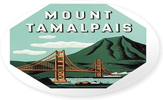 CafePress Mount Tamalpais 161 Oval Car Bumper Sticker