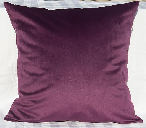 TangDepot - Funda de almohada de terciopelo macizo, funda de almohada, fundas de almohada supersuaves de lujo, muchas opciones de color y tamaño,