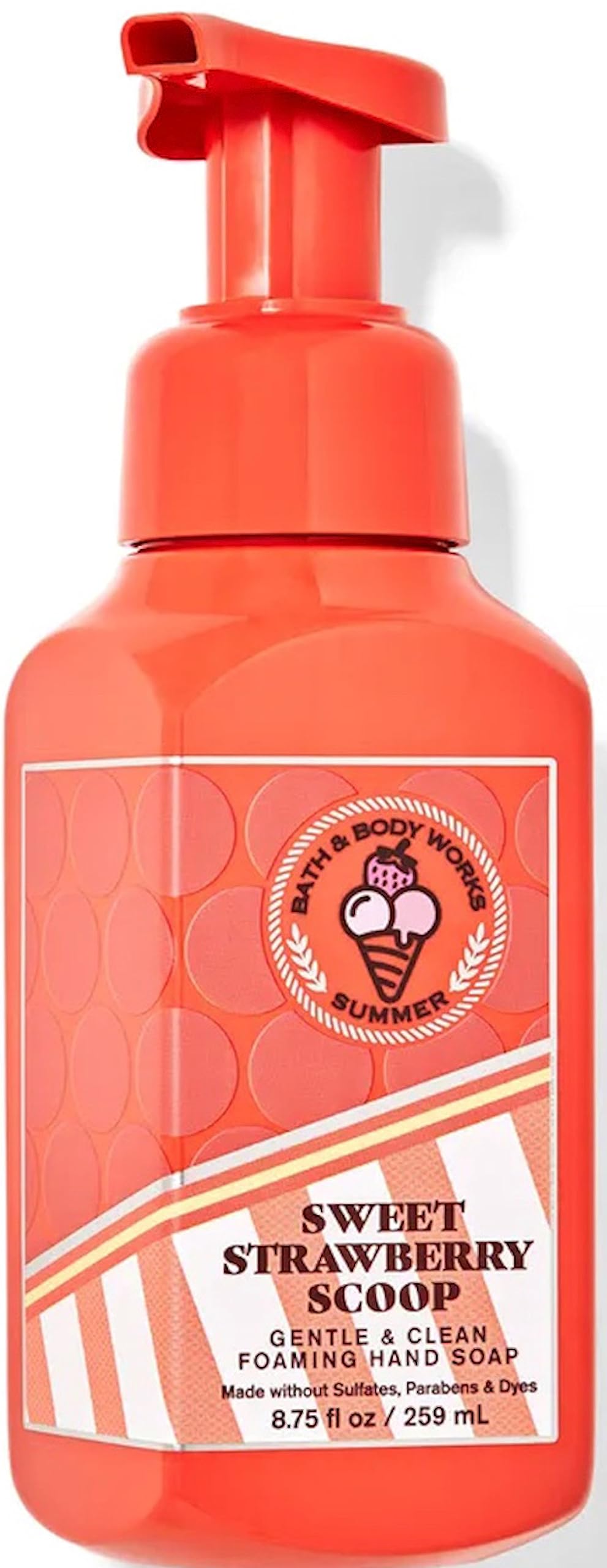 Bath and Body Works Gentle Foaming Hand Soap 8.75 Ounce 1-Pack (Sweet Strawberry Scoop)