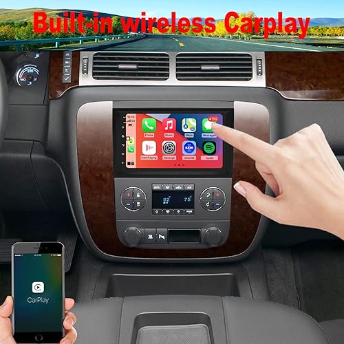 Miniatura 4 de Radio para Chevy Chevrolet Silverado Impala Tahoe GMC Acadia Sierra Yukon Android Stereo 2006 2007 2008 2009 2010 2011 2012 2013 2014 Accesorios