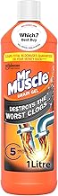 Mr Muscle Drain Unblocker, Drain Cleaner Power Gel, 1 Litre (Packaging May Vary)