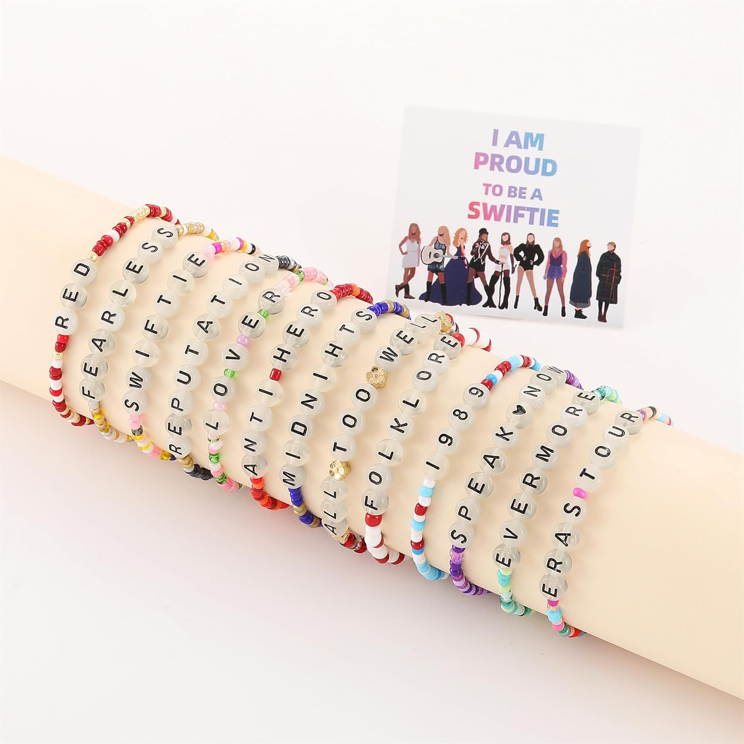 Miniatura 4 de HSWYFCJY Pulsera de título de canción de álbum para mujer, pulseras inspiradas en TS para amantes de la música, regalos para fanáticos del cantante,