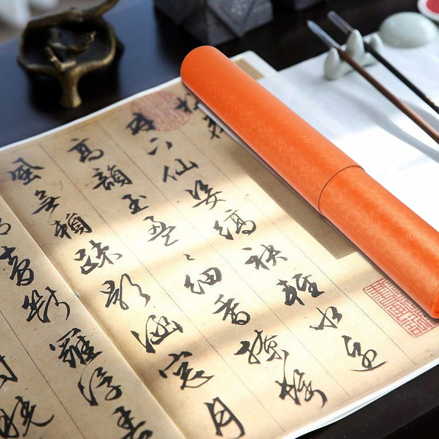 Healifty 1pc Poster Documents Storage Tube Telescoping Tube Extendable for Artworks Blueprints Drafting Scrolls Calligraphy (Golden) : Arts, Crafts & Sewing