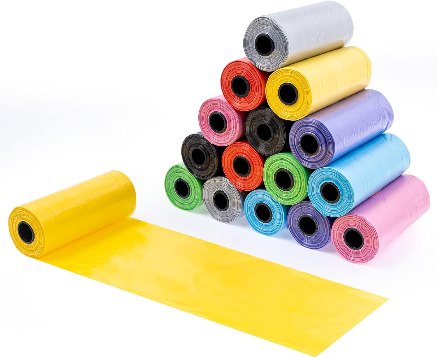 16 Rolls Mini Trash Bags 0.5 Gallon Tiny Mini Garbage Bags Small Pet