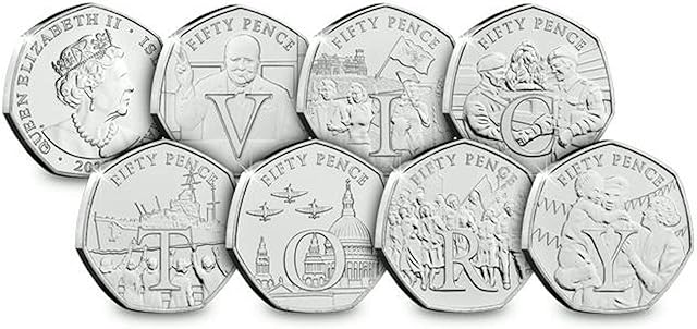 Isle Of Man VE day 75th Anniversary Victory 50p set