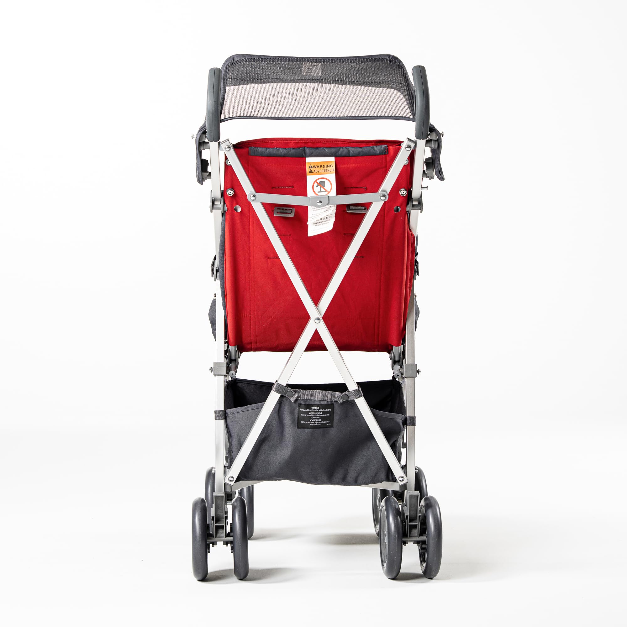 Passeggino per disabili Maclaren Major Elite fino a 50 kg Chiusura a ombrello Rosso Cardinale