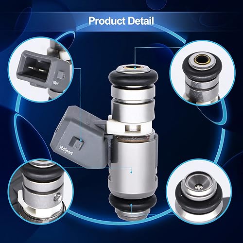 Miniatura 2 de HiSport Inyector de combustible Racing IWP162- Compatible con Harley Davidson Replaces 27609-01B, 27609-01, 1022-0113 (paquete de 2)