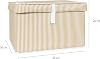 Market Gate Multi-Purpose Organizer Crate Type Box Hurch Organizer with Lid (40 x 30 x 26, Brown)