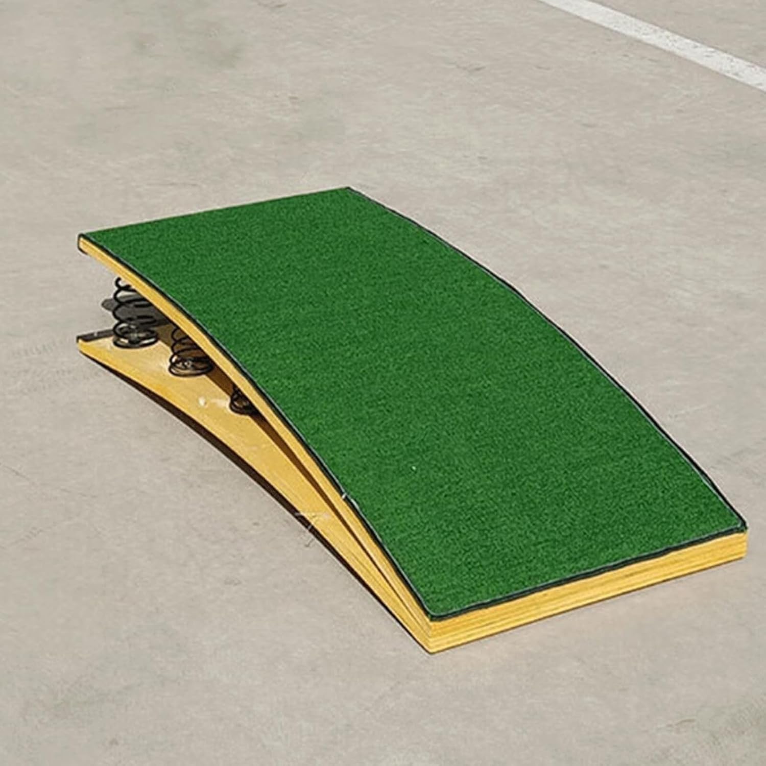 Heavy Duty Portable Vault Training Aid with 4 Springs - Curved Gymnastics Equipment for High Jump, Vault Practice & Enhanced Performance