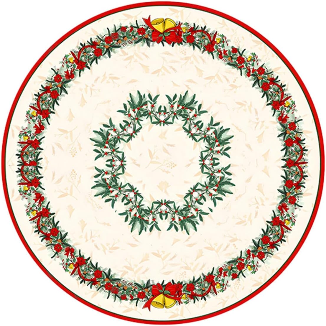 Merry Christmas Tree Skirt 24 Inch Velvet Vintage Tree