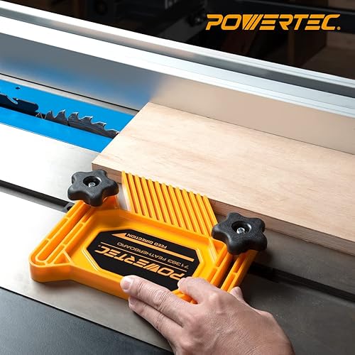 Miniatura 4 de POWERTEC 71555 Juego de 2 piezas de sierra de mesa universal para tablas de plumas y en forma de L, kit de seguridad para carpintería (paquete de 2)