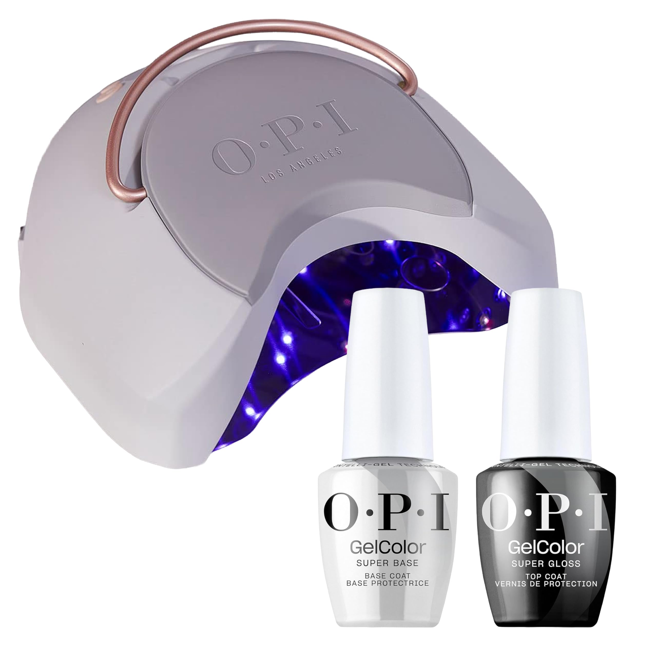 OPI GelColor System Bundle Super Base Coat Super Gloss Top Coat OPI Star Light Gel Lamp 3 0
