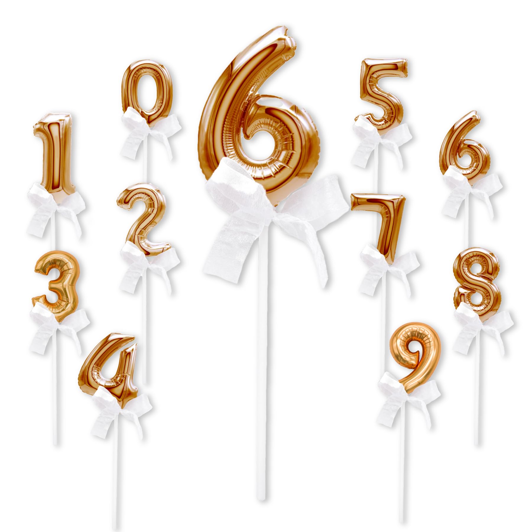 Amazon | Hanamei ナンバー スティックバルーン 膨らませてお届け 数字