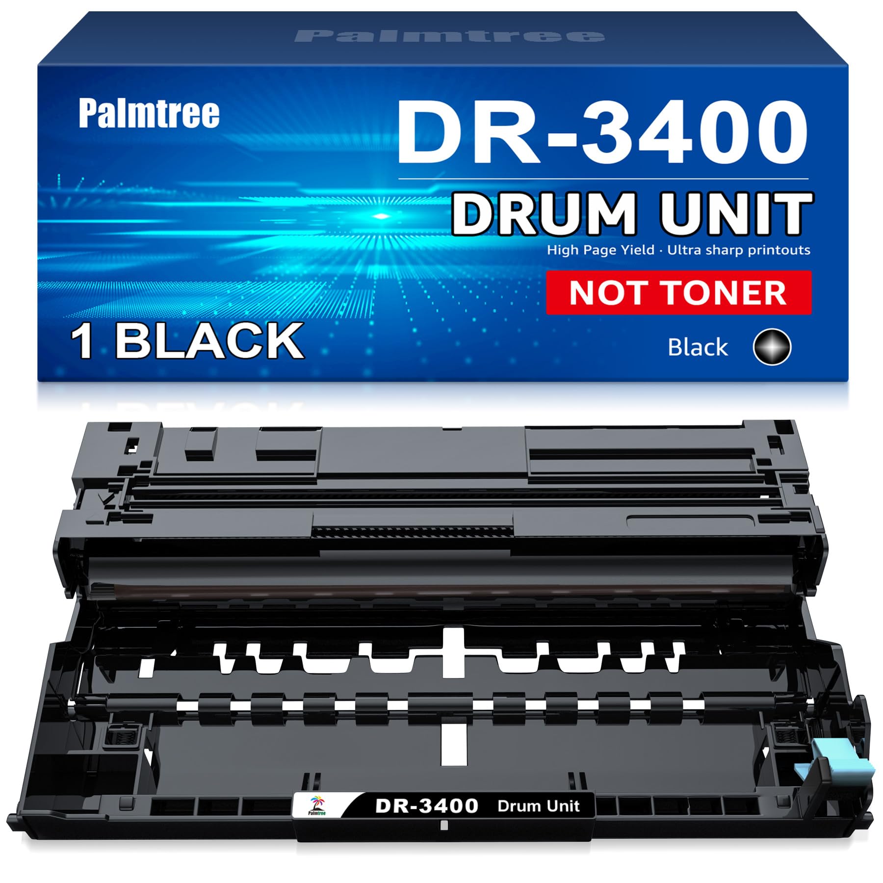 Palmtree DR3400 Drum Unit Trommel Kompatibel für Brother Trommel DR 3400 DR-3400 HL-L5100DN TN3480 Toner TN-3480 TN 3480 MFC-L5750DW HL L5100DN HL-L6250DN HL-L6300D DCP L5500DN HL-L5000D