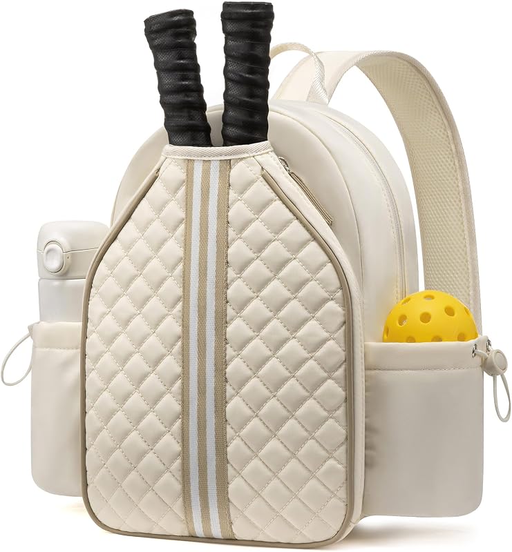 Sucipi Pickleball Bags for Women Lightweight Crossbody and Stylish Quilted Pickleball Paddle Sling Bag Backpack