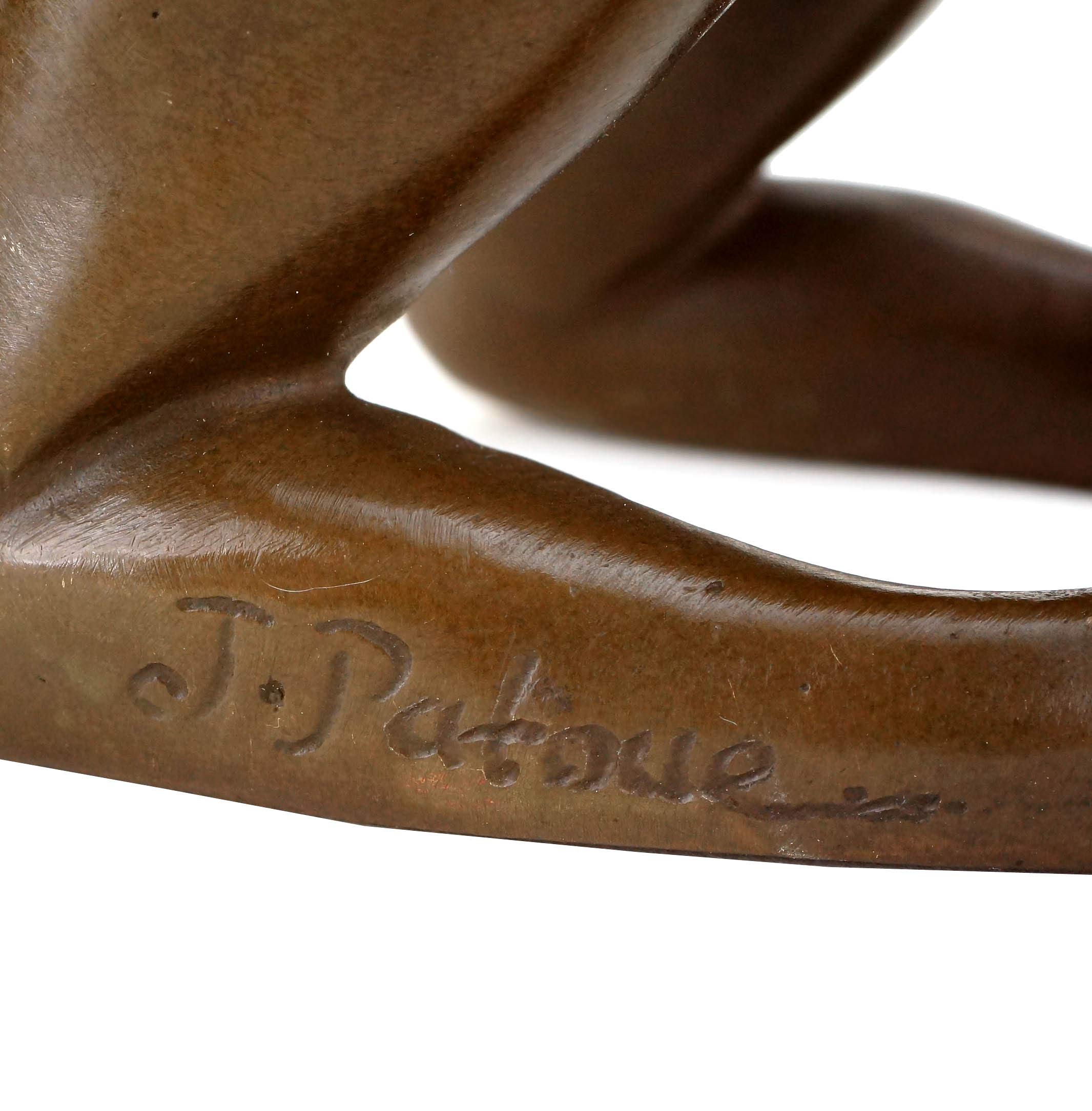 Kunst & Ambiente - Erotik Girl Jenna - Frauenakt - Erotische Bronzefigur - signiert Patoue - Erotikakt - Sexy Frauenskulptur - Statuen online kaufen - Wohndeko für Innen