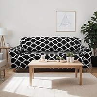 Vista 6 de Peryiter - Juego de 2 fundas para sofá para sala de estar, protector de muebles para sofá y sofás de dos plazas, sillón, funda elástica ajustada
