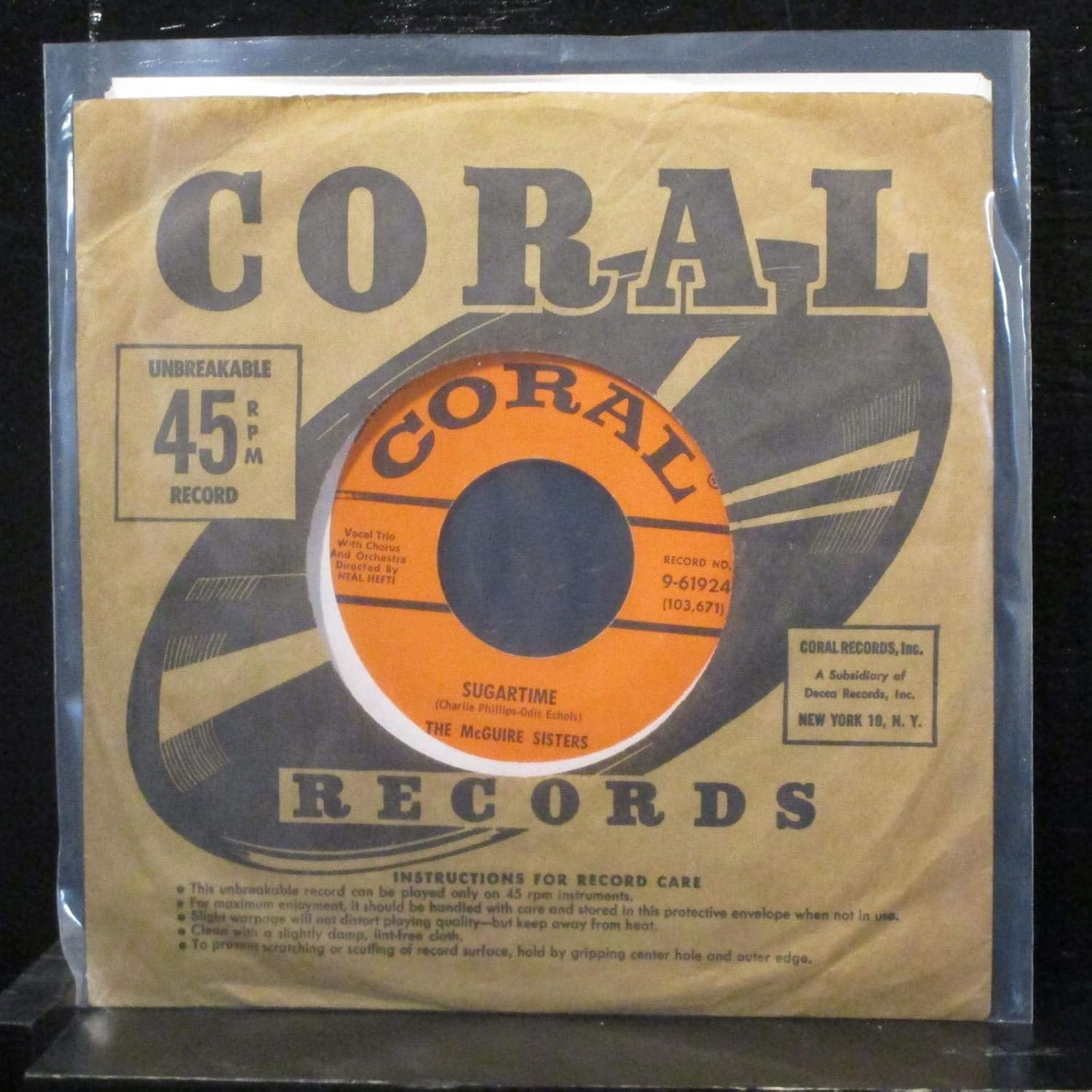 McGuire Sisters Sugartime / Banana Split Music