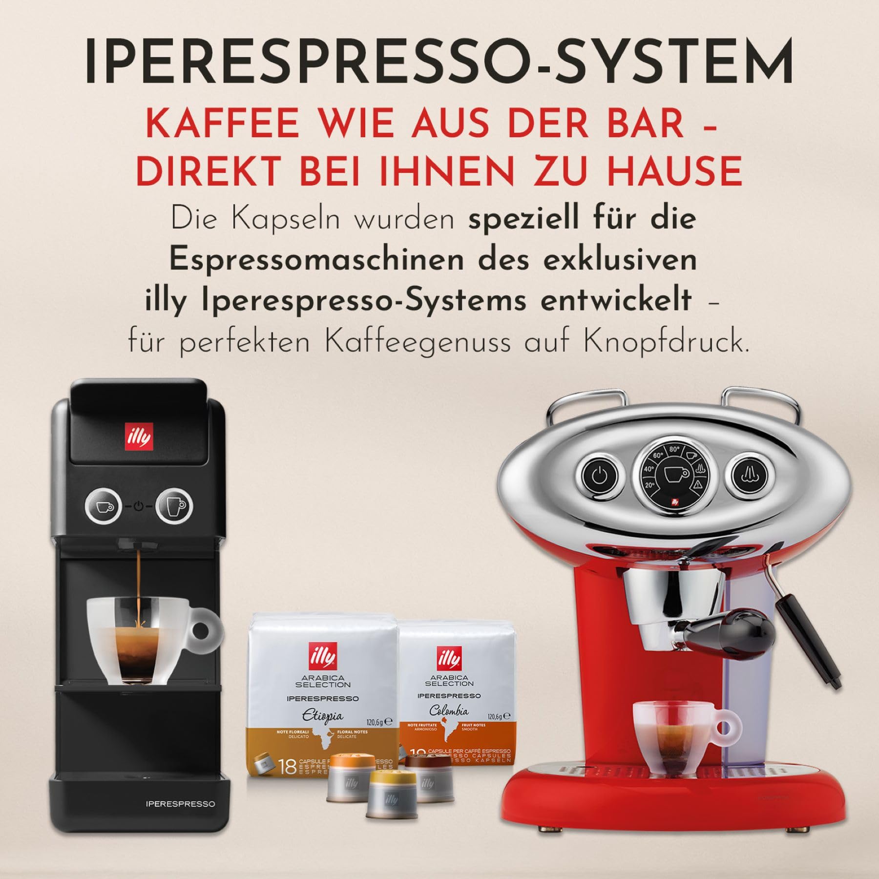 illy, Kapseln Iperespresso Arabica Selection Kolumbien, 108 Kapseln | 100% Arabica mit Fruchtigen Noten von Zitrusfrüchten und Roten Früchten, Geschmack mit Zarter Säure, 6 Packungen à 18 Kapseln