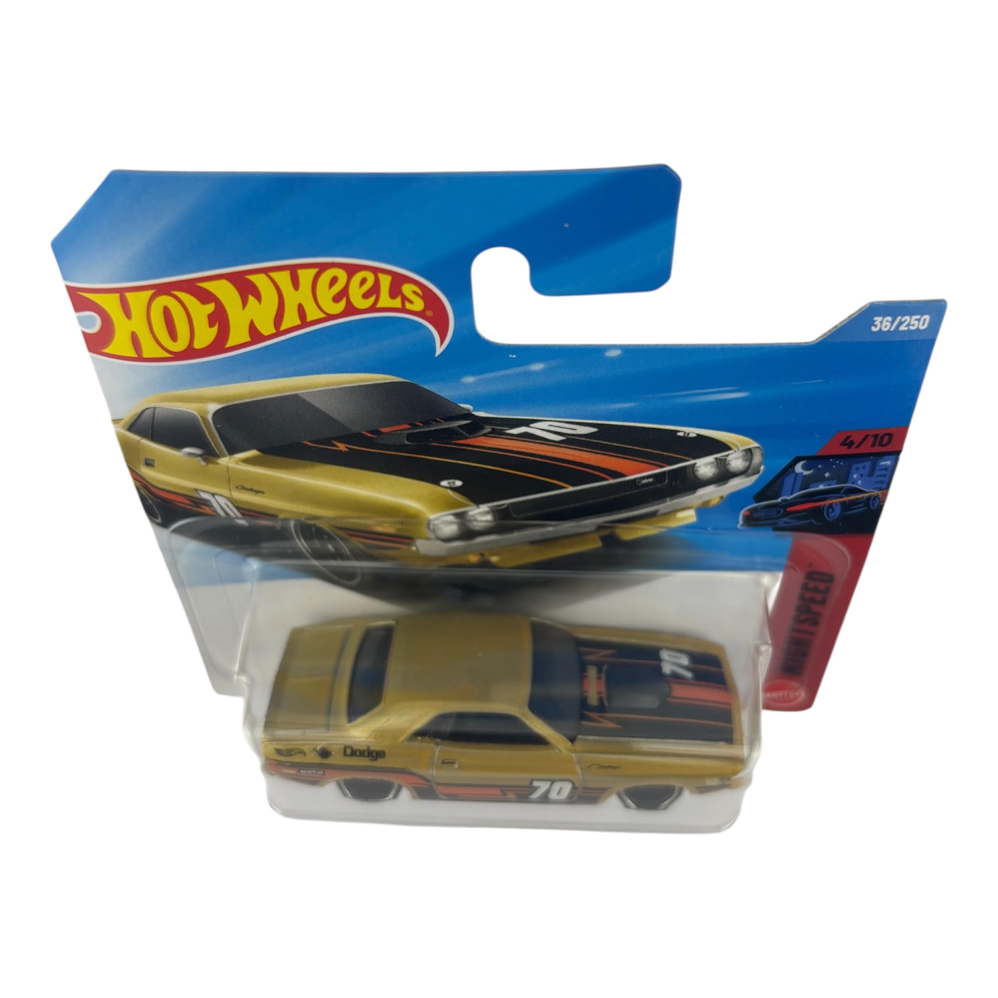 Amazon.com: Hot Wheels '70 Dodge Hemi Challenger [Gold] Night