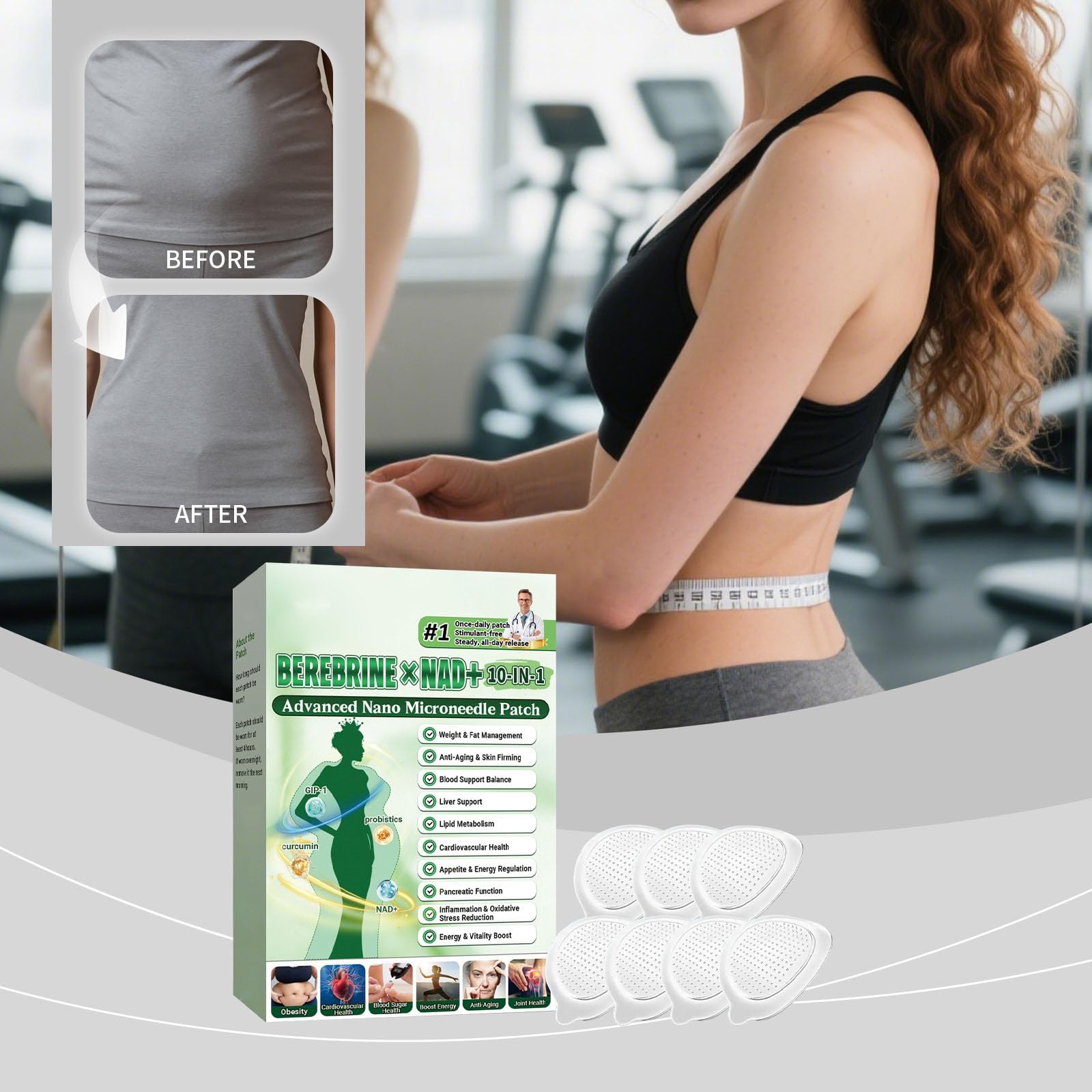 Patchs 10-en-1 Ingrédients Naturels Patchs pour Hommes et Femmes (6boîtes)