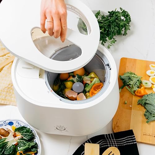 Miniatura 3 de Lomi  Compostor inteligente de cocina  Convierte los residuos en abono con un solo botón con contenedor de compostaje eléctrico para encimera de