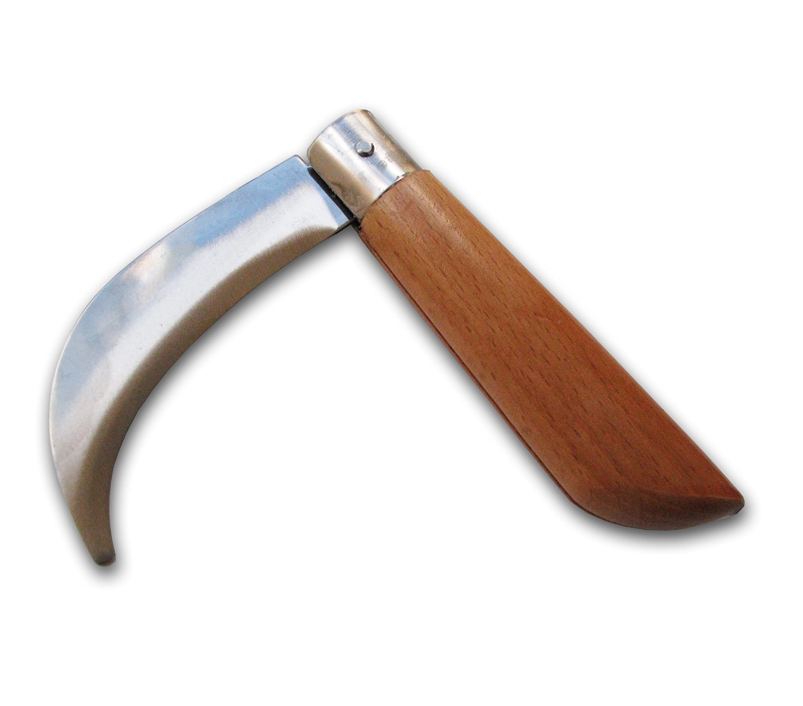 Glittering Bazaar Budding Grafting Hawkbill Knife, Folding Mushroom Garden Blade, Weed Pruning, Cable Vineyards Knives for Gardeners, Campers Harvesting Orchards Cutter