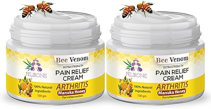 PELIRONE Bee Venom (Pack of 2) Pain Relief Cream For Strong Ayurvedic Joint Pain Relief Oil, Knee Pain, Neck Pain, Back Pain, Shoulder Pain (200gm) (4)