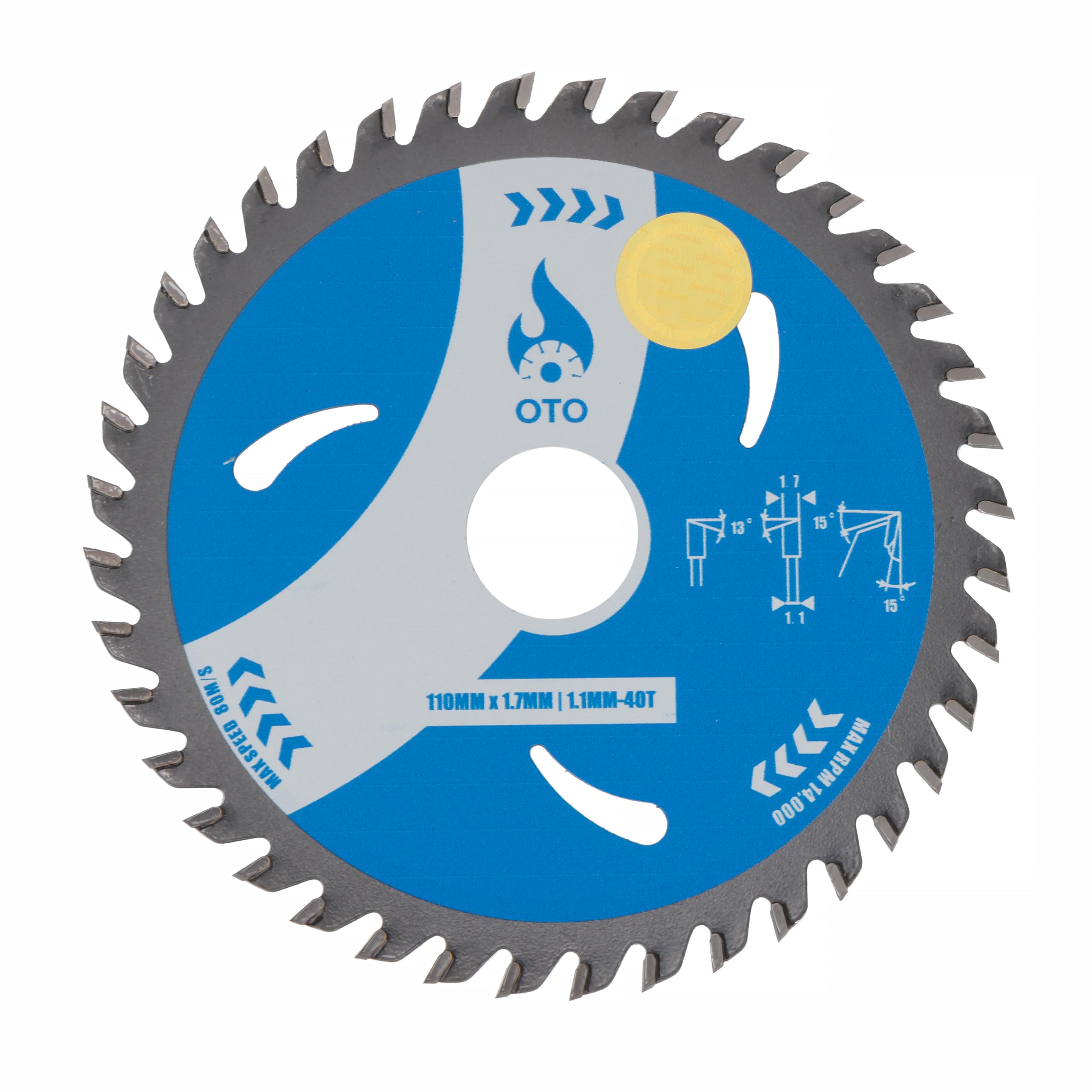 OTO TCT Saw Blade. Professional Carbide For Incredibly Long Life & Smooth Cutting. (4" X 40T) (B0D3368BKS) Amazon Price History, Amazon Price Tracker