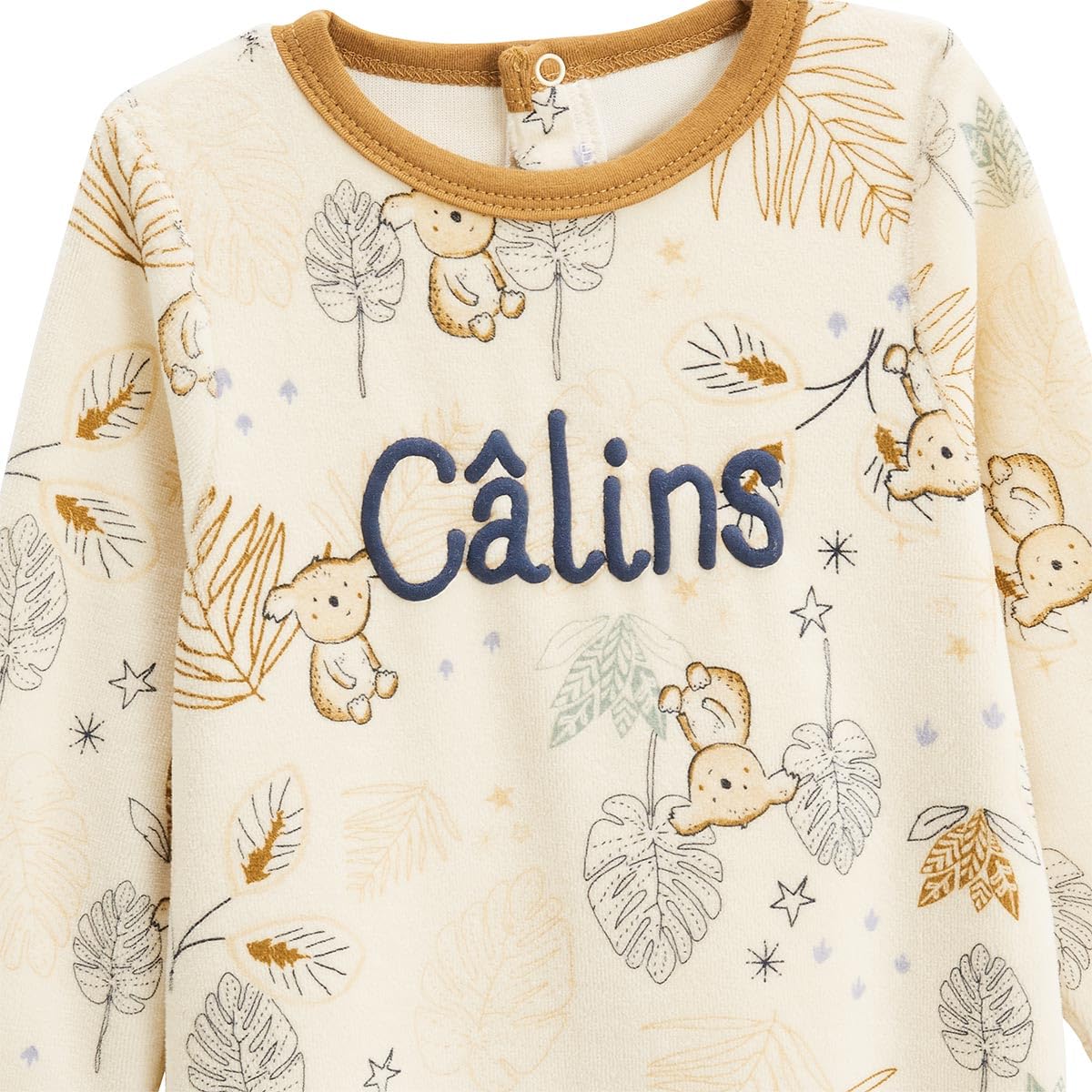 Petit Béguin - Lot de 2 Pyjamas bébé en Velours Constellation