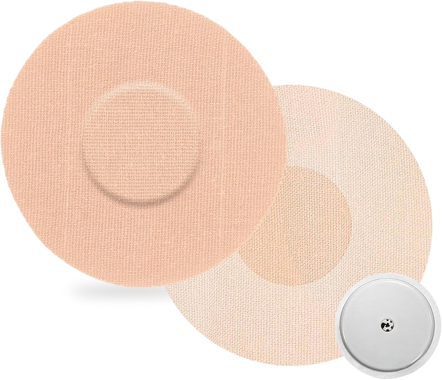 30pcs Freestyle Libre 2 Plus Sensor Covers, Waterproof Adhesive Patches for Freestyle Libre 2 & 3, Flexible CGM Tape Continuous Glucose Monitor Protection for 14 Days Stickers, No Glue in The Center