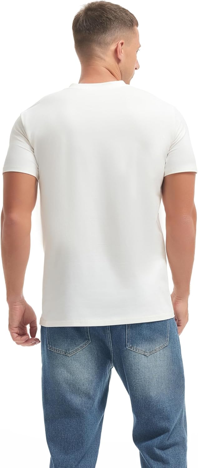 VEIISAR Premium V Neck T Shirts for Men - Modern Fitted Tees Vneck Undershirts - Image 2