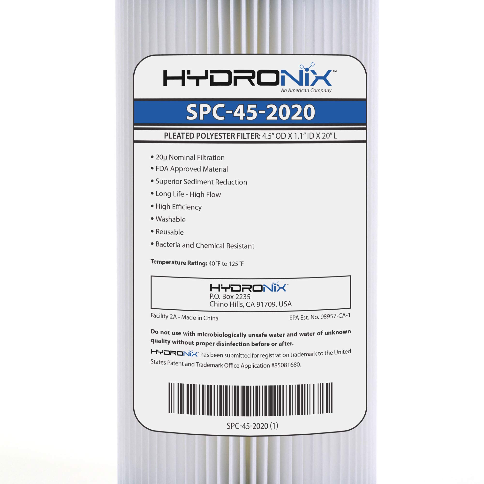 Hydronix Water Filter - Whole House Filtration -4 Hydronix Water Filter - Whole House Filtration -4