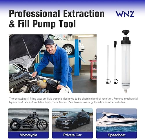 Miniatura 6 de Bomba de fluido diferencial para aplicaciones automotrices - Bomba extractora de aceite eficiente para extracción de líquidos (estilo 5OOCCnuevo)