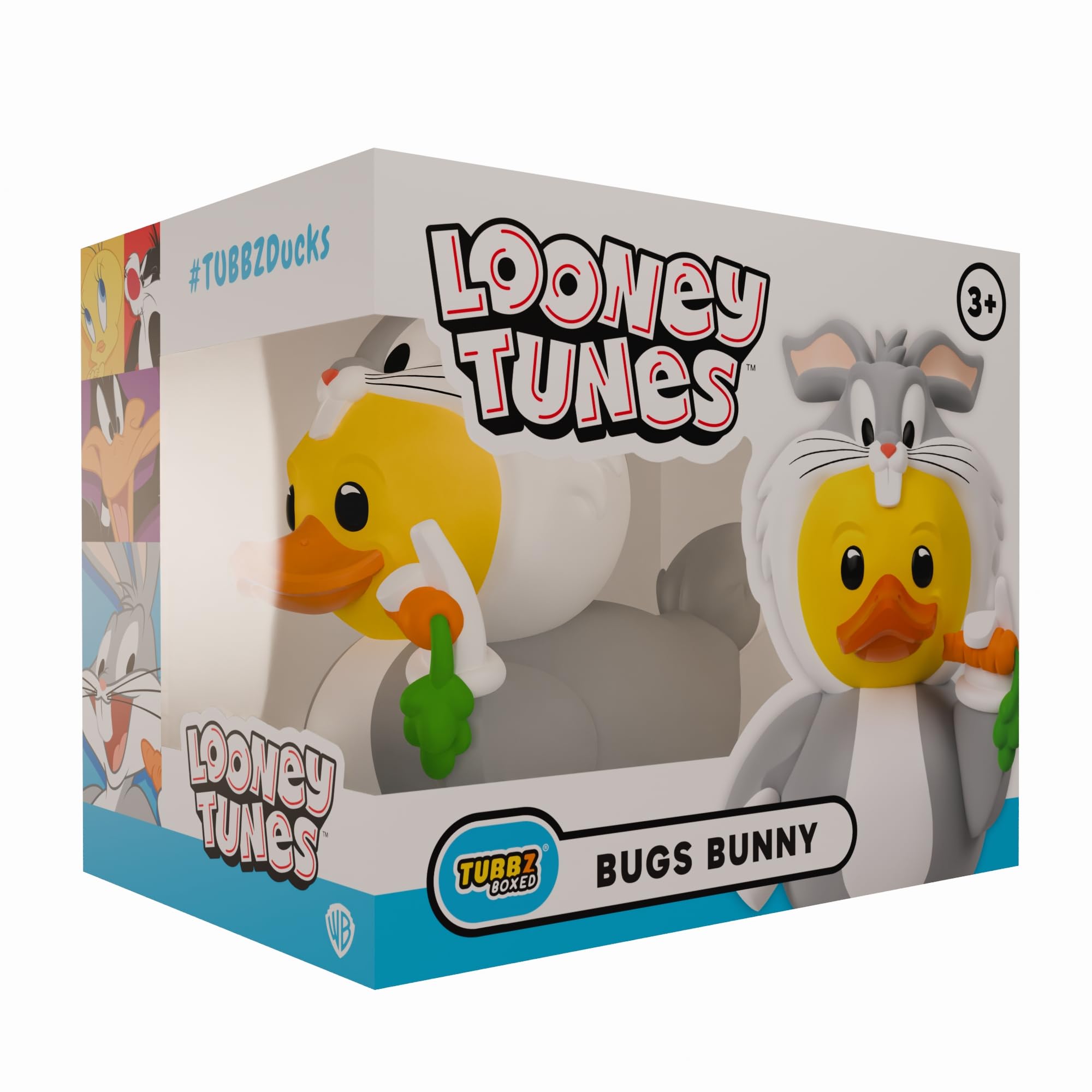 TUBBZ Boxed Edition: Looney Tunes - Bugs Bunny Cosplaying Rubber Duck Vinyl Figure – Official Collectible for Fans of Looney Tunes