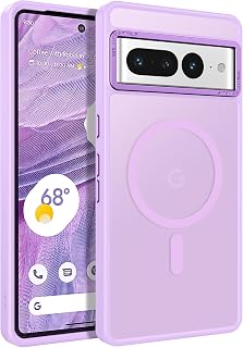 for Google Pixel 7 Pro Case [Compatible with Magsafe] Translucent Matte Magnetic Pixel 7 Pro Case Slim Shockproof Women Men Protective Phone Cases for Google Pixel 7 Pro 6.7", Light Purple