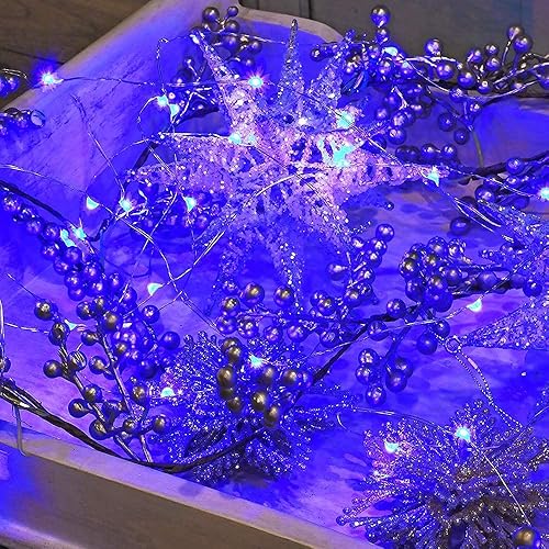 Miniatura 5 de Guirnalda de luces LED con energía solar actualizada, 8 modos, resistente al agua, IP65, iluminación intermitente, para interior y exterior,