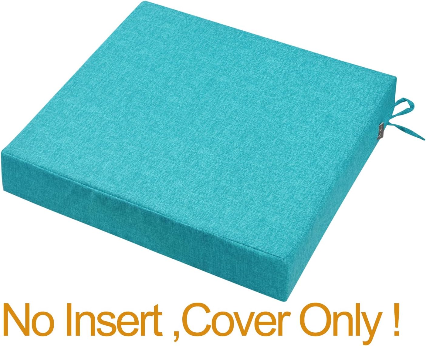FUNHOME Outdoor Cushion Covers 24 x22 x4 inch,Set of 2,Slipcover Replacement for Garden Lawn Seat Sofa Cushions,Water-Resistant Patio Chair Cushion Cover Only,No Insert(Dots Blue)
