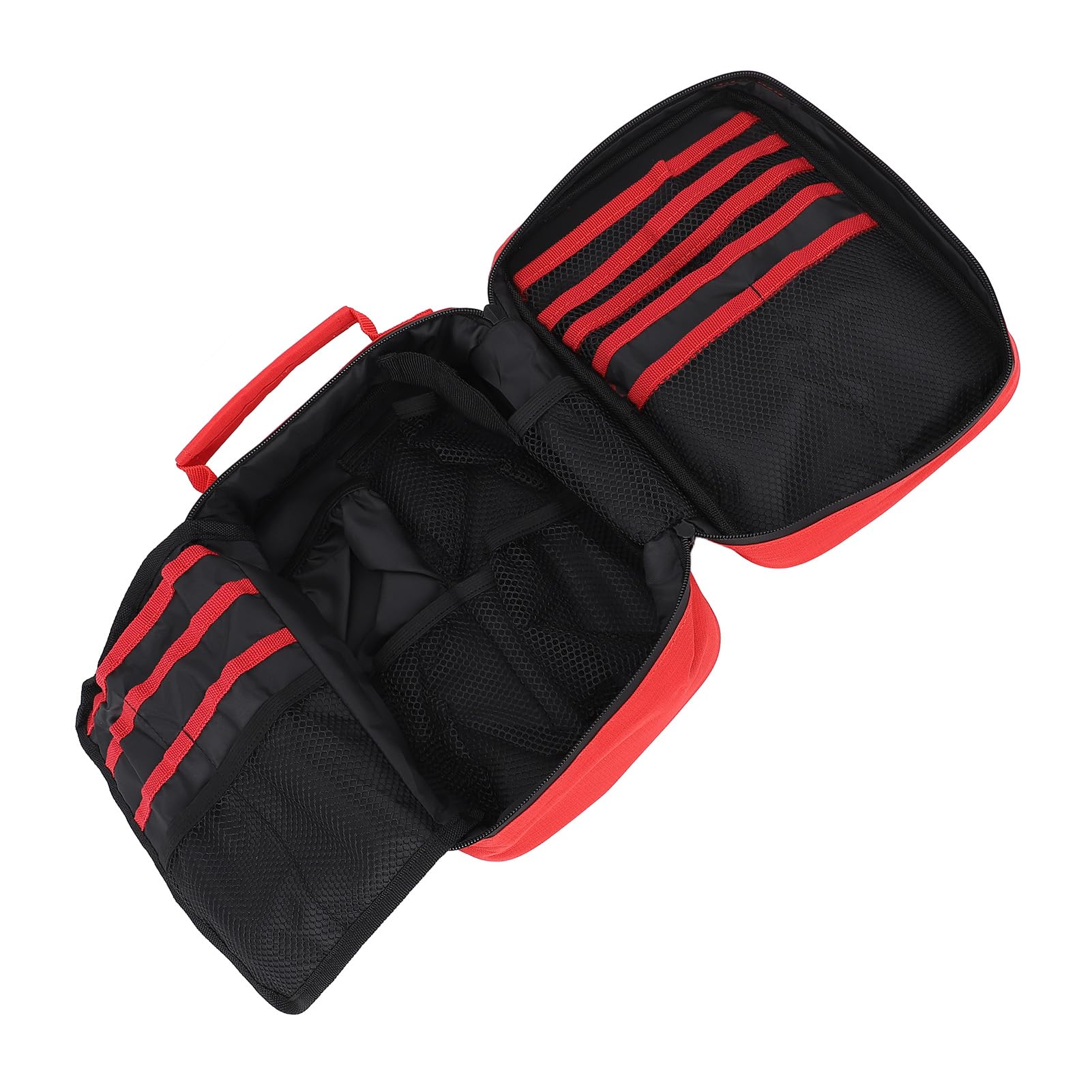 First Aid Bag, Multifunktionaler Outdoor Emergency Bag mit wasserdichtem Polyester, reflektierendem Streifen, mehreren Fächern und reißfestem Material für Notfallvorsorge