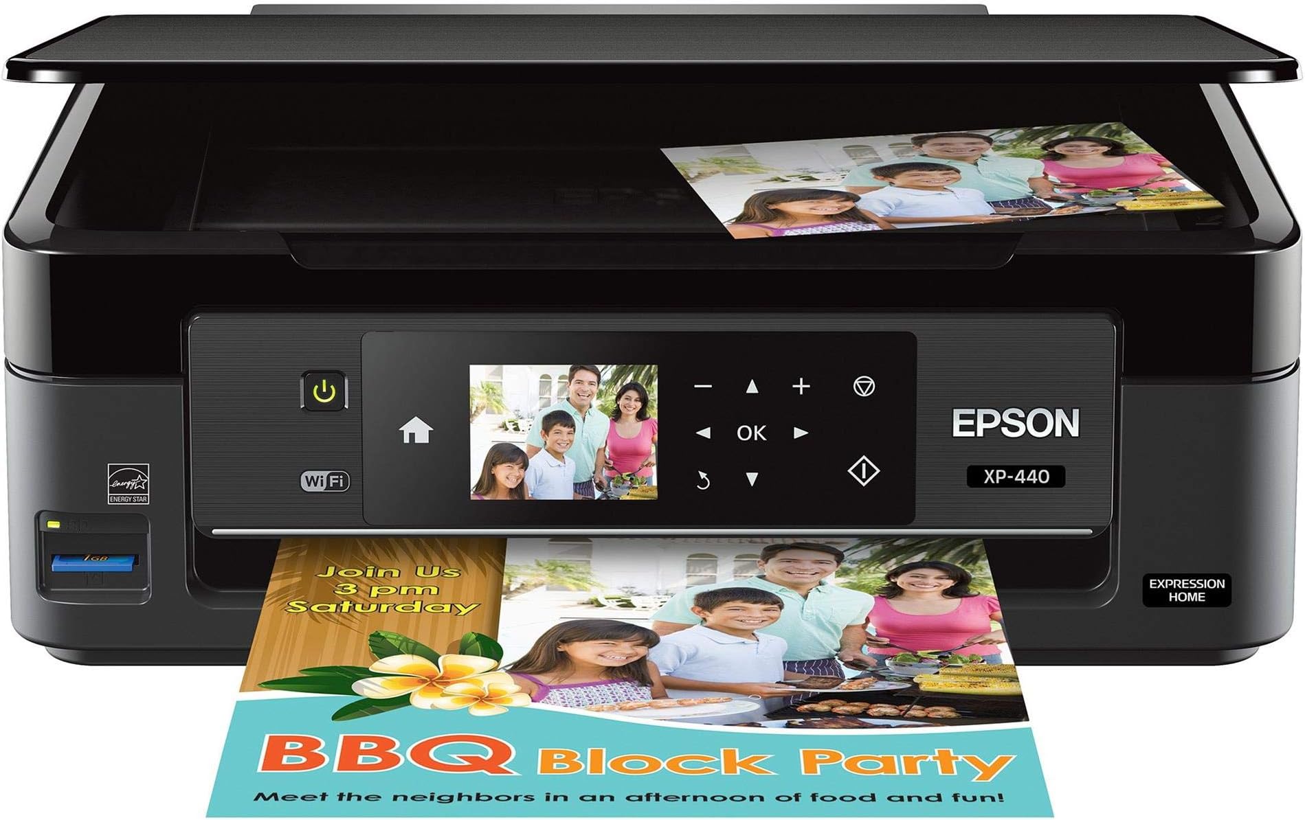 Epson Expression Home XP-440 Wireless Color Photo Printer with Scanner and Copier, Amazon Dash Replenishment Ready