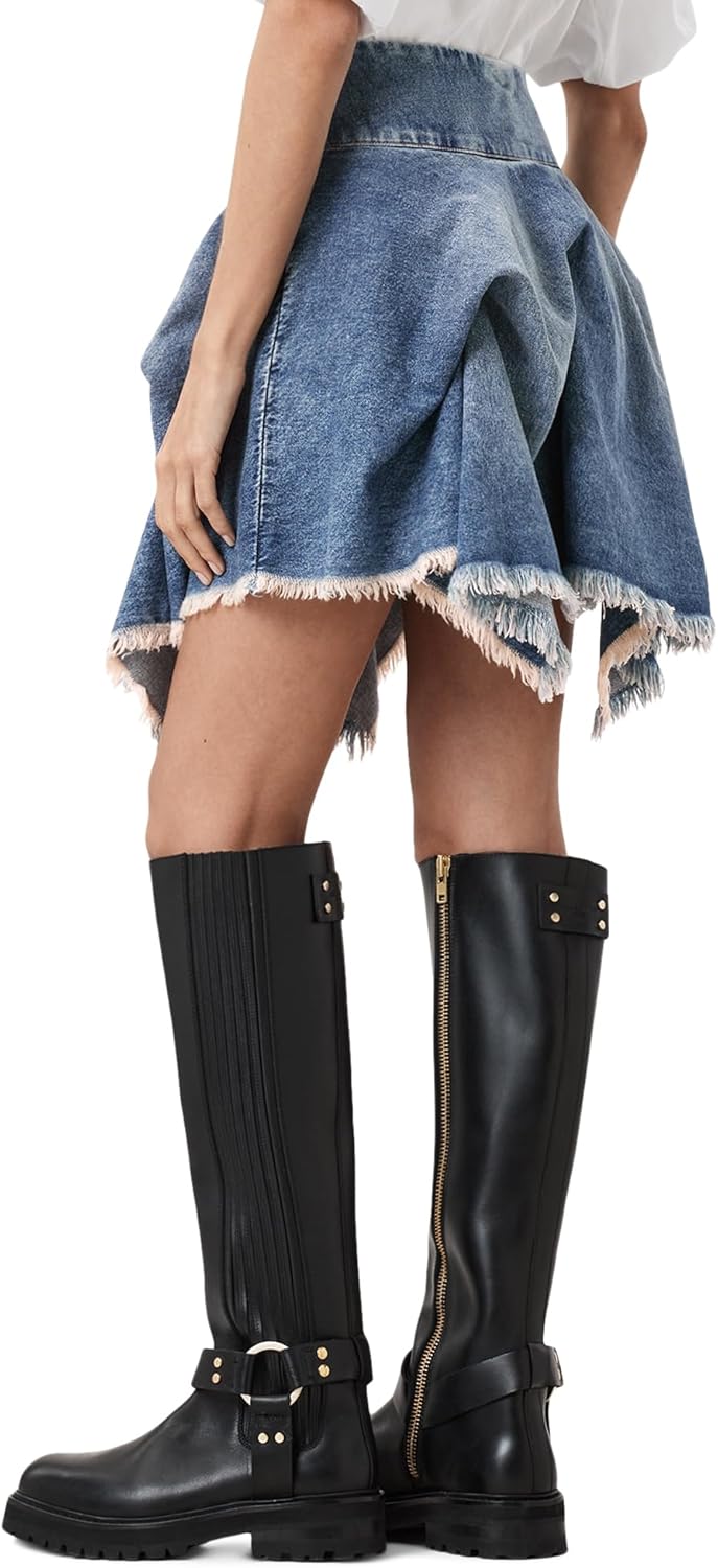 AllSaints Women's Crissy Denim Skirt - Image 4