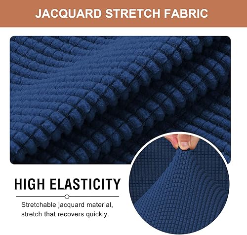 Miniatura 2 de Eco-Ancheng Funda para silla Wingback, 2 piezas para sillas con respaldo alado, fundas de elastano para sillas con respaldo alado, protector de