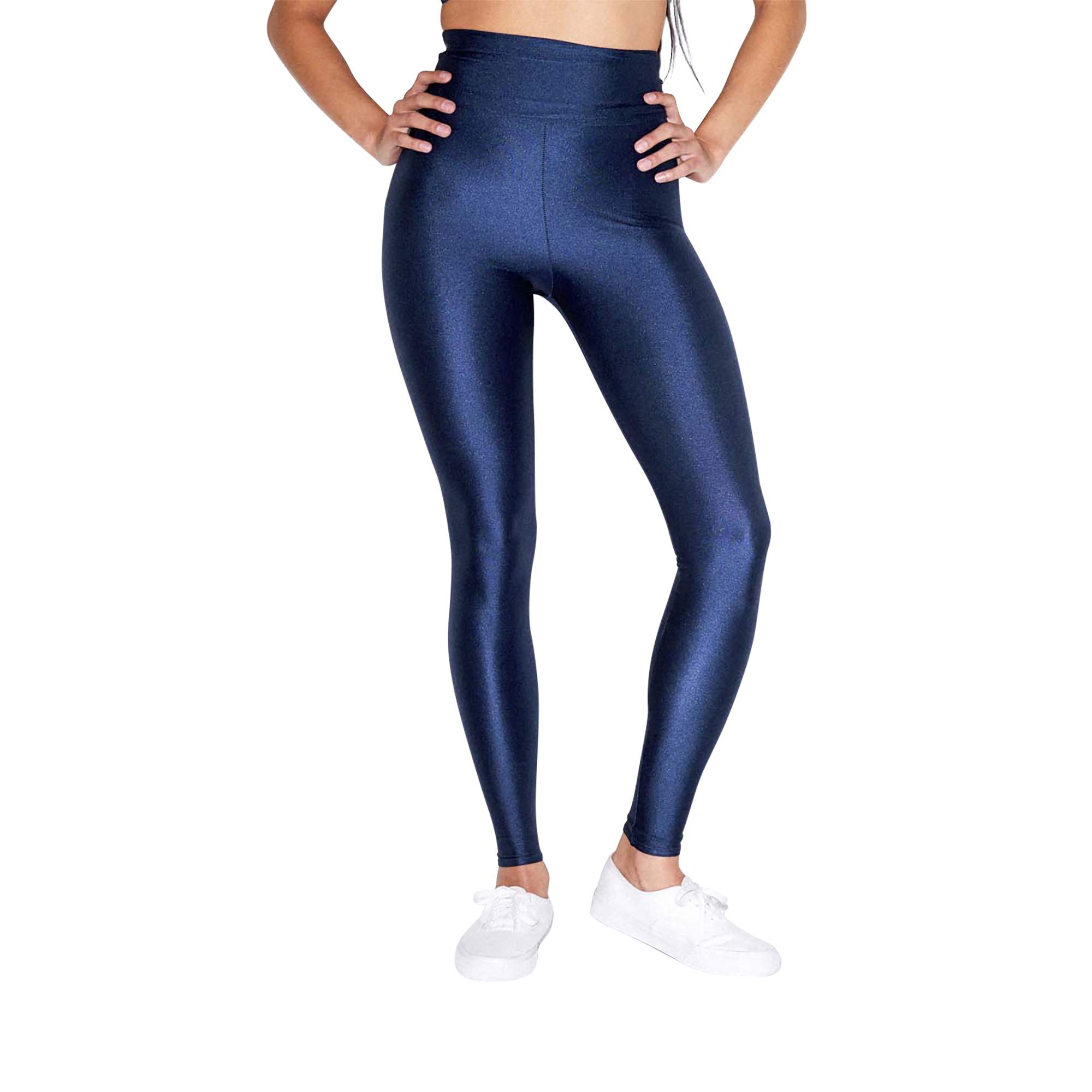 American Apparel Women's Nylon Tricot Leggings - Blue - XS