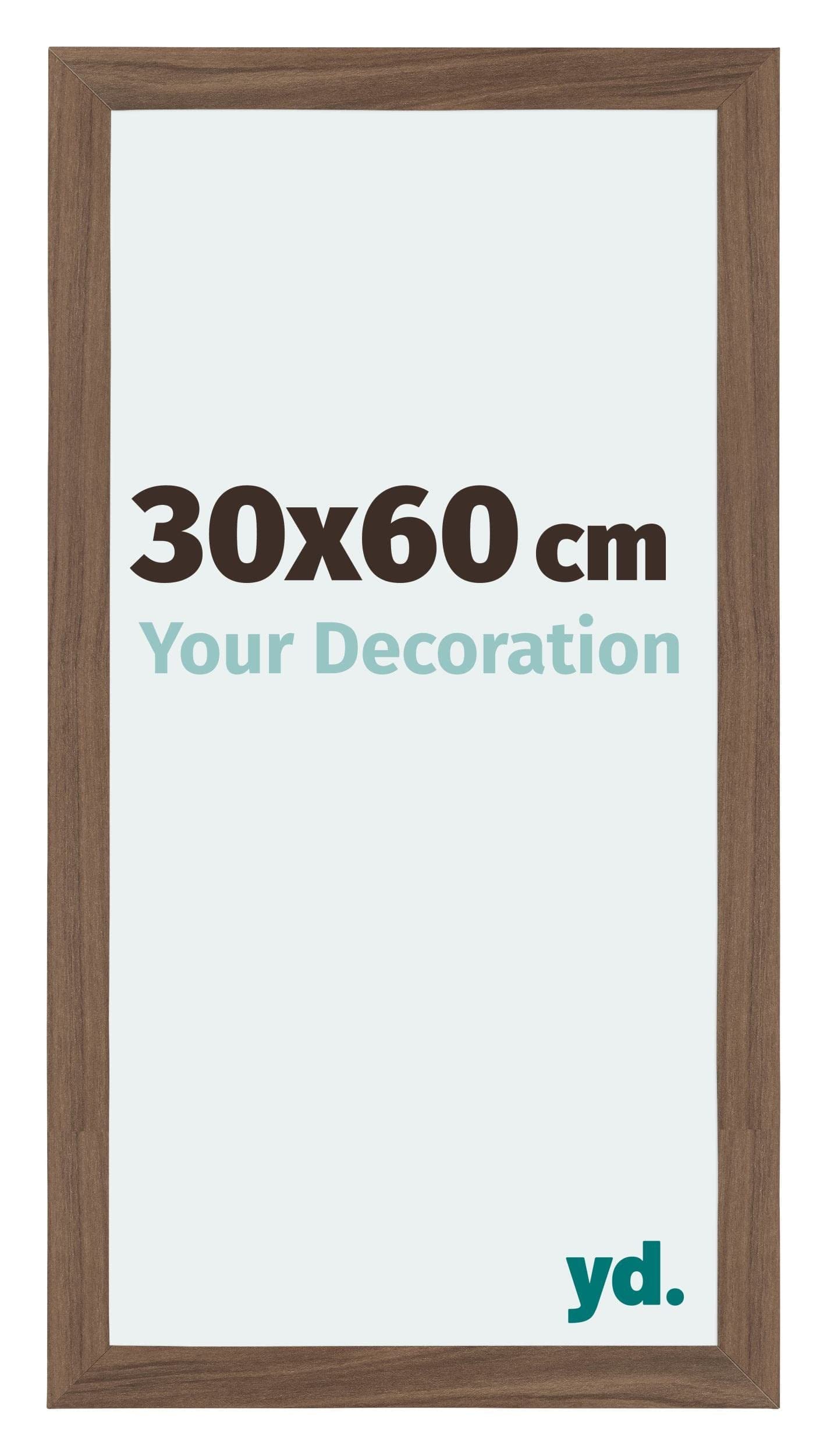 Your Decoration - Picture Frame 30x60 cm - Walnut Dark - Decorative Wall Frame in MDF with Antireflection - Frame 30x60 - Mura โ image 1